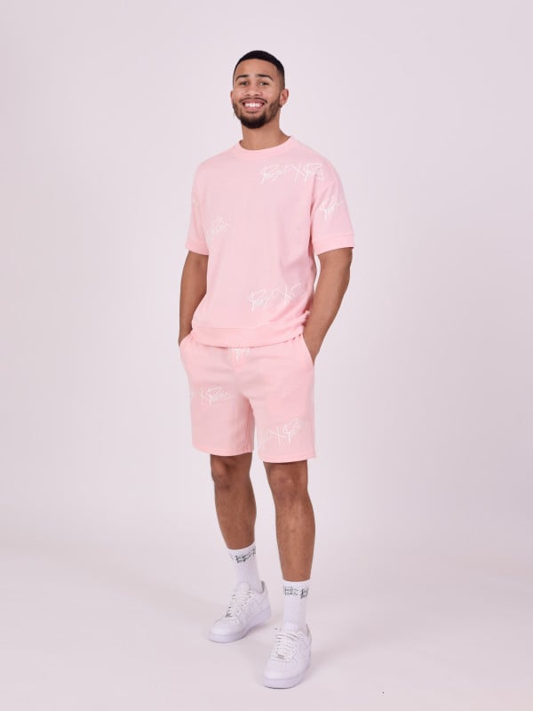 project x paris Short soft style maille imprimé logo