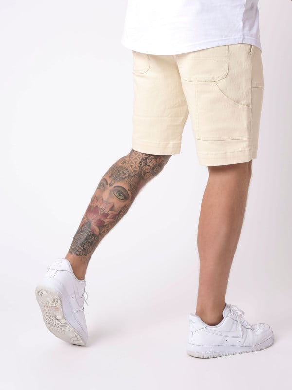 Project X Paris Short Style Denim Avec Empiècement Couture