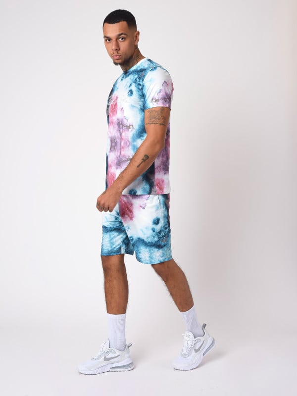 Project X Paris Short Tie & Dye Avec Broderie Logo Basic