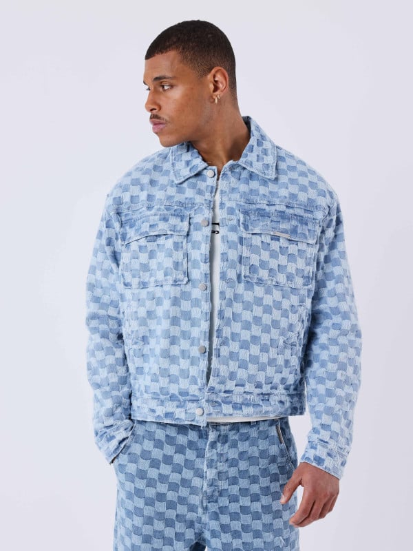 Project X Paris Surchemise Kalash X PXP En Denim A Motif Damier
