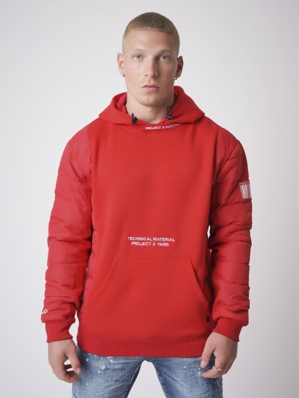 Project X Paris Sweat à Capuche à Manches Matelassées