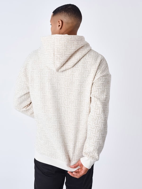 Project X Paris Sweat à Capuche All Over Labyrinthe