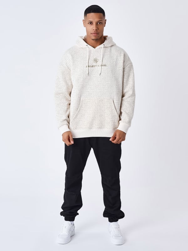 Project X Paris Sweat à Capuche All Over Labyrinthe