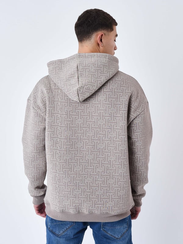 Project X Paris Sweat à Capuche All Over Labyrinthe