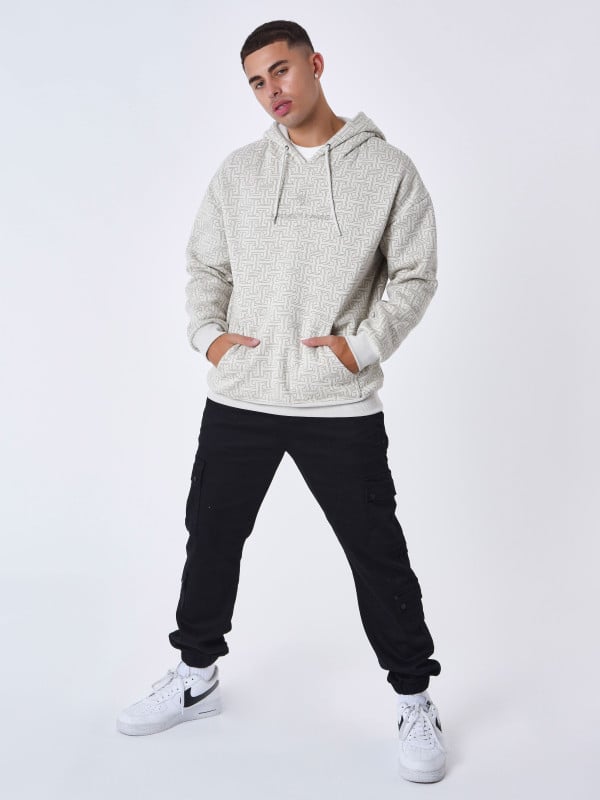 Project X Paris Sweat à Capuche All Over Labyrinthe