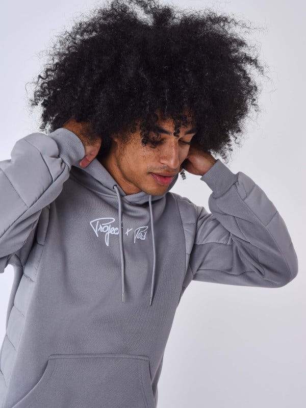 Project X Paris Sweat à Capuche Avec Empiècement Bimatière