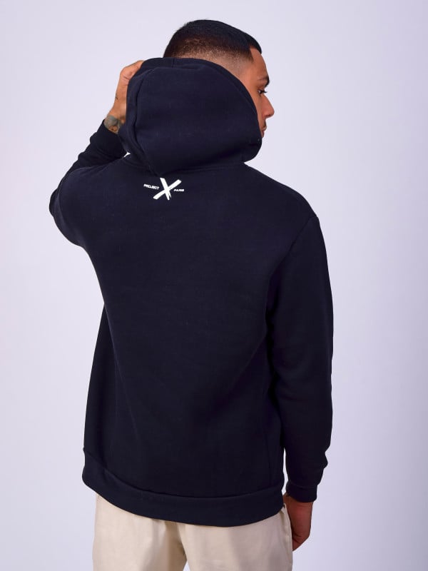 Project X Paris Sweat à Capuche Basic Texte Central