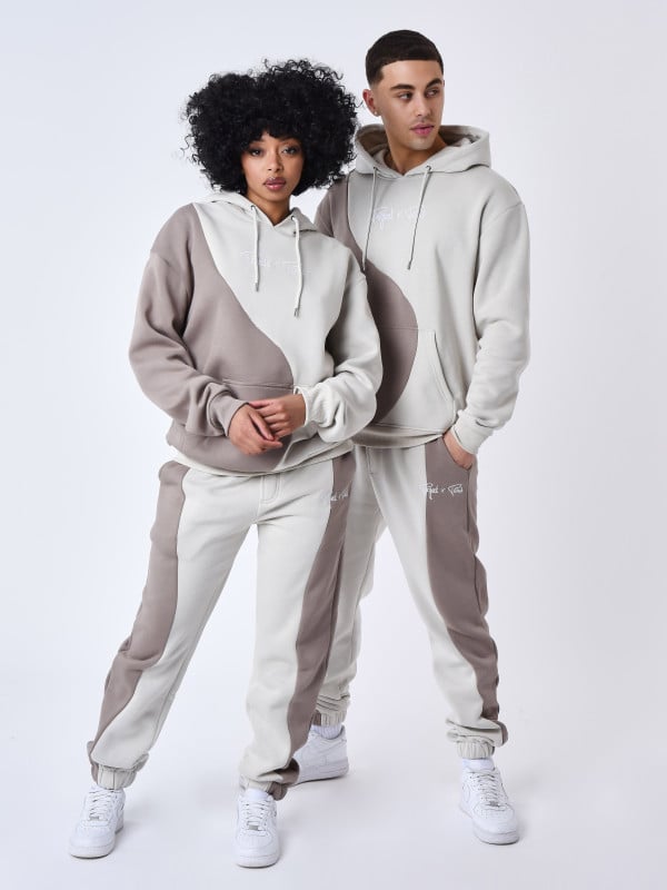 Project X Paris Sweat à Capuche Bicolore Style Vague