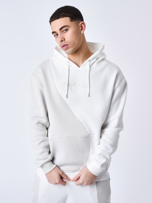 Project X Paris Sweat à Capuche Bicolore Style Vague