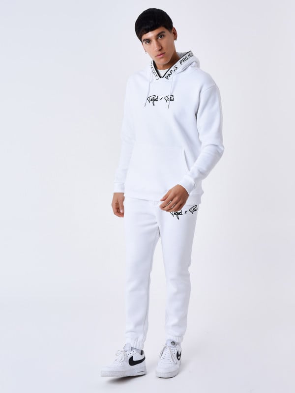 Project X Paris Sweat à Capuche Bord Tricoter Logoté