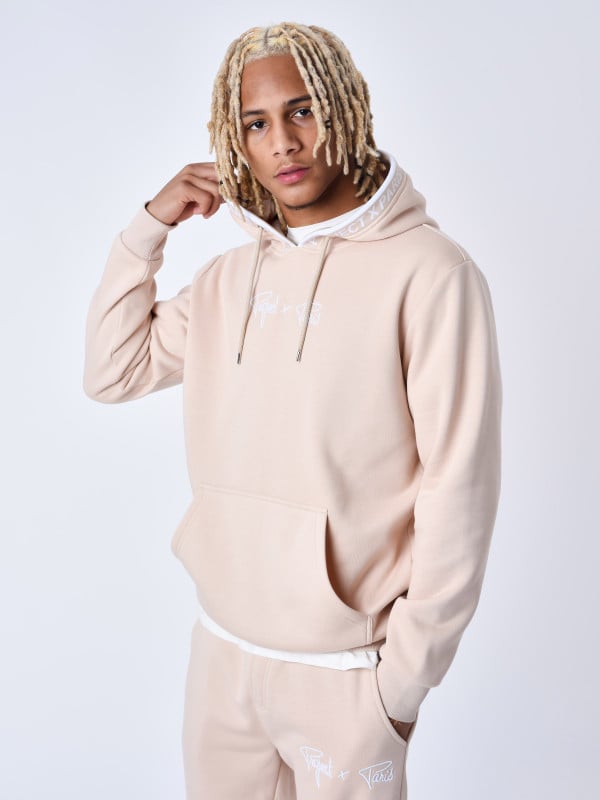 Project X Paris Sweat à Capuche Bord Tricoter Logoté