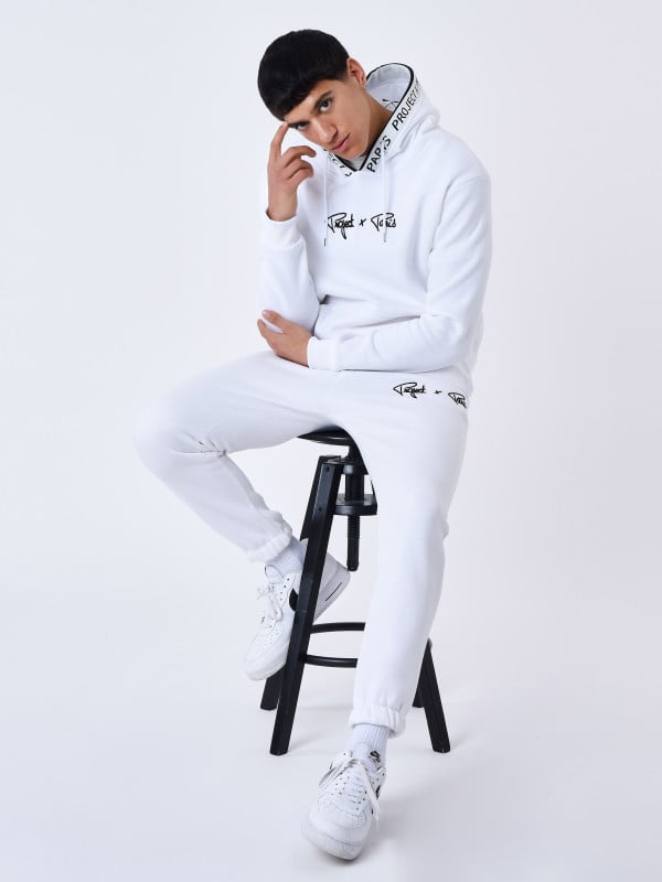 project x paris Sweat à Capuche Bord tricoter logoté