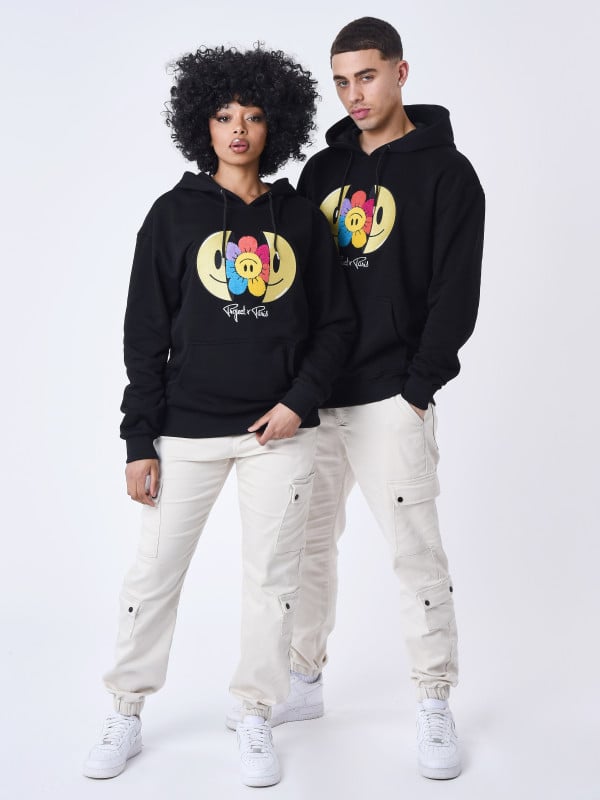 Project X Paris Sweat à Capuche Broderie Avec Smiley Sourire