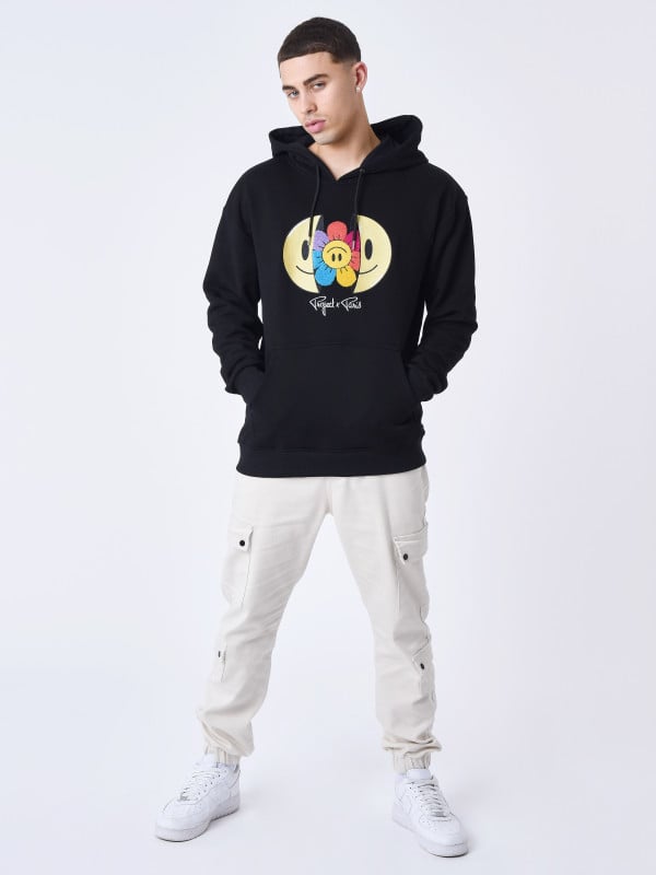 Project X Paris Sweat à Capuche Broderie Avec Smiley Sourire