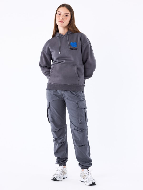 Project X Paris Sweat à Capuche Broderie Cold Hearts