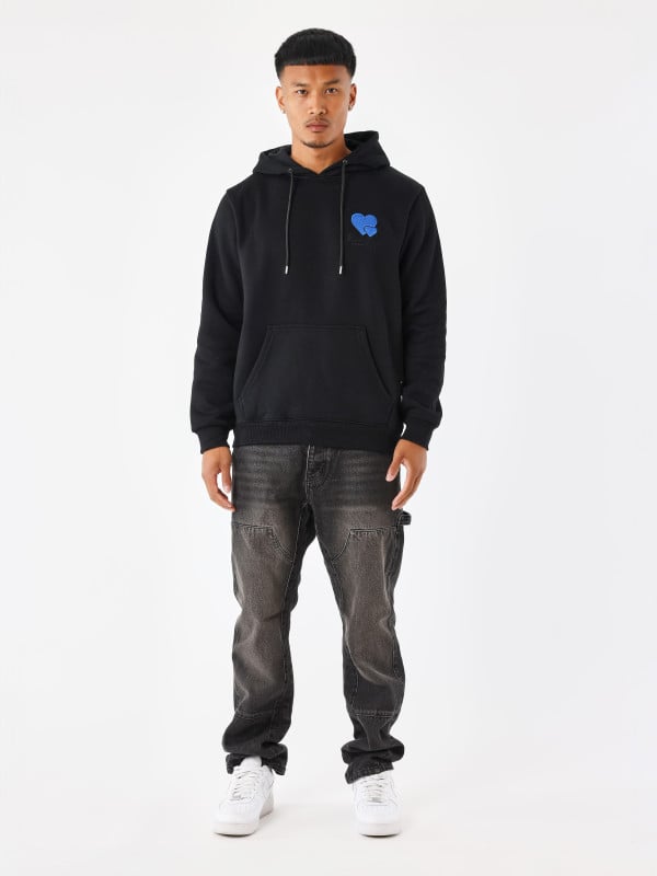 Project X Paris Sweat à Capuche Broderie Cold Hearts