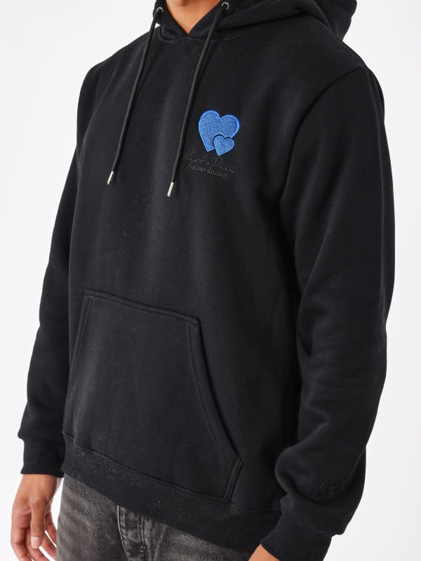 Project X Paris Sweat à Capuche Broderie Cold Hearts