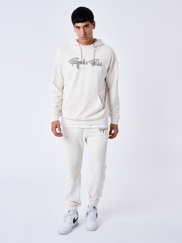Project X Paris Sweat à Capuche Contour Du Logo Brodé