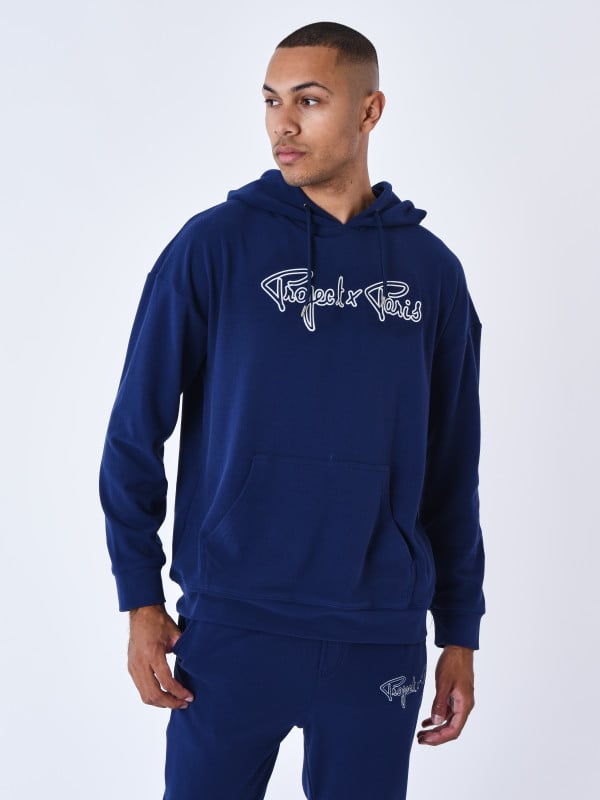 project x paris Sweat à Capuche Contour du Logo brodé