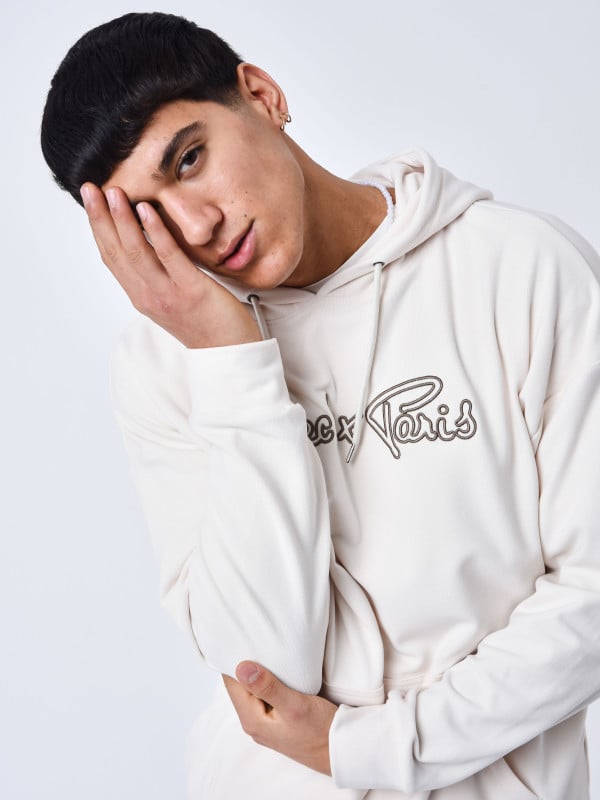 project x paris Sweat à Capuche Contour du Logo brodé