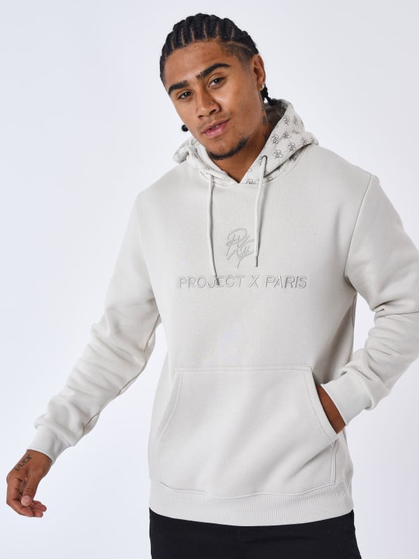 Project X Paris Sweat à Capuche Detail Monogramme All Over
