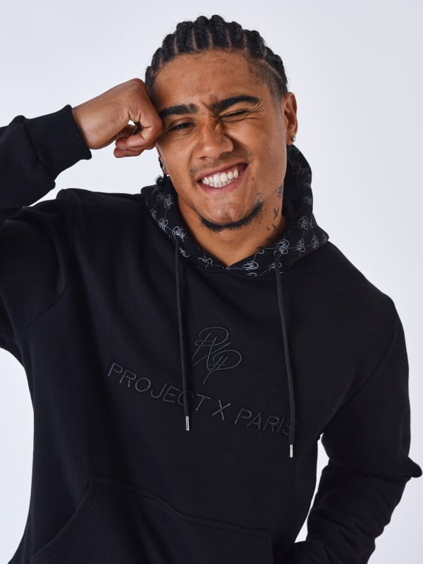 Project X Paris Sweat à Capuche Detail Monogramme All Over