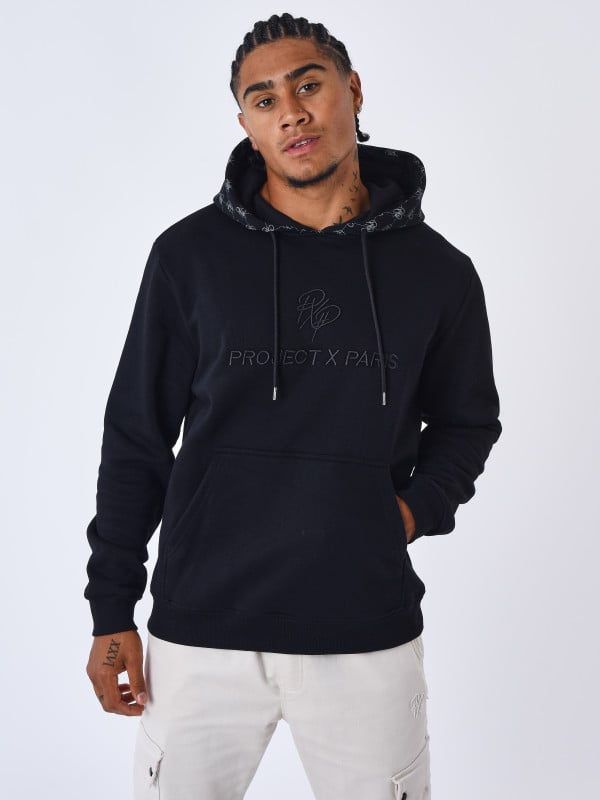 project x paris Sweat à Capuche detail monogramme all over