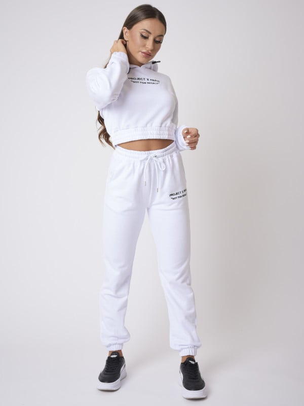 Project X Paris Sweat à Capuche Enfilable En Molleton Crop Top