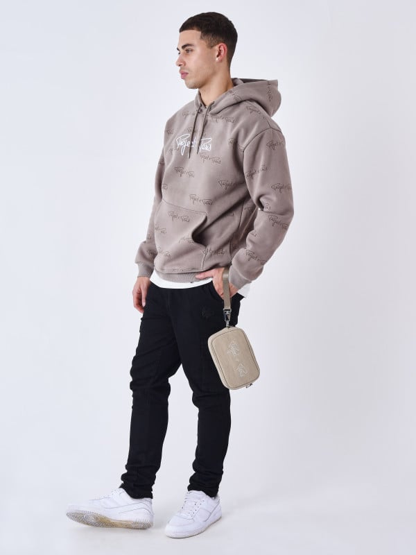 Project X Paris Sweat à Capuche Imprimé Signature All Over