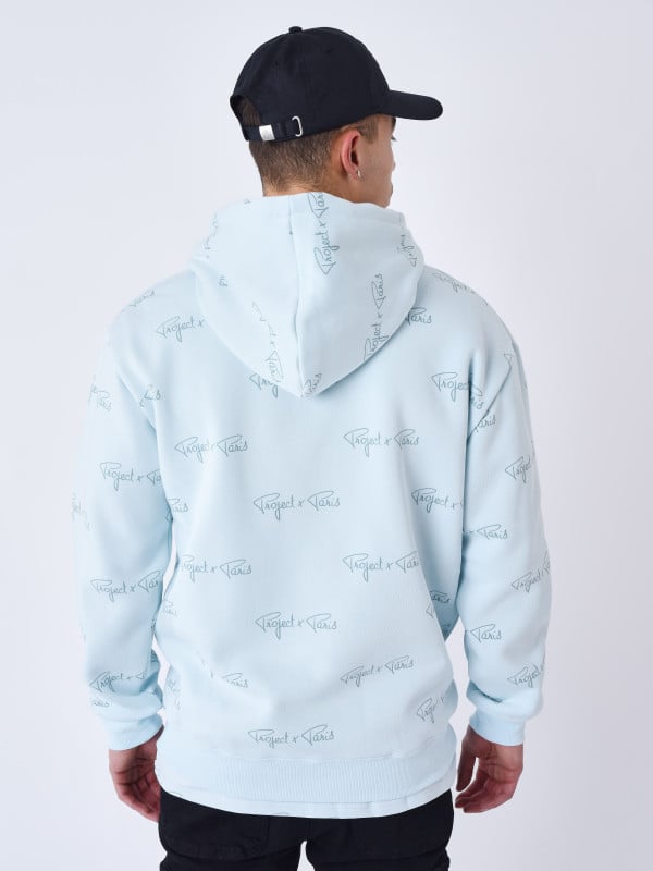 Project X Paris Sweat à Capuche Imprimé Signature All Over