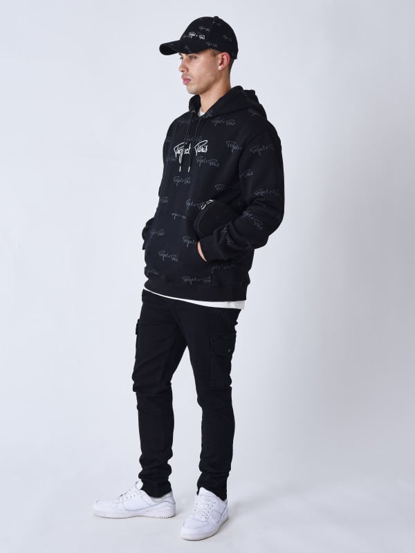 Project X Paris Sweat à Capuche Imprimé Signature All Over