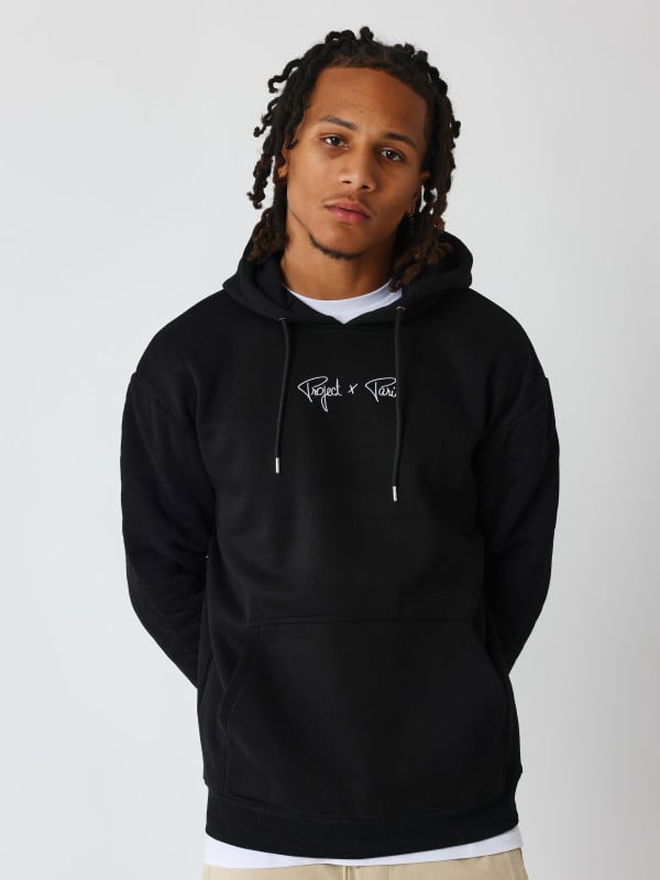 project x paris Sweat à Capuche matelasser lettrage