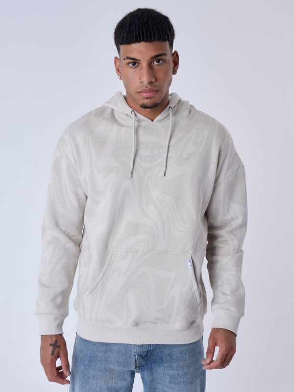 Project X Paris Sweat à Capuche Motif Liquid Marble