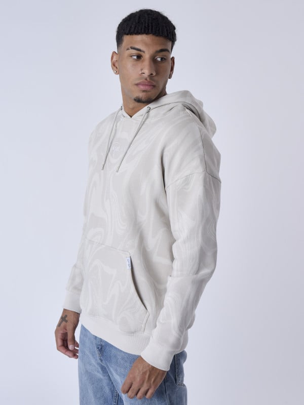Project X Paris Sweat à Capuche Motif Liquid Marble