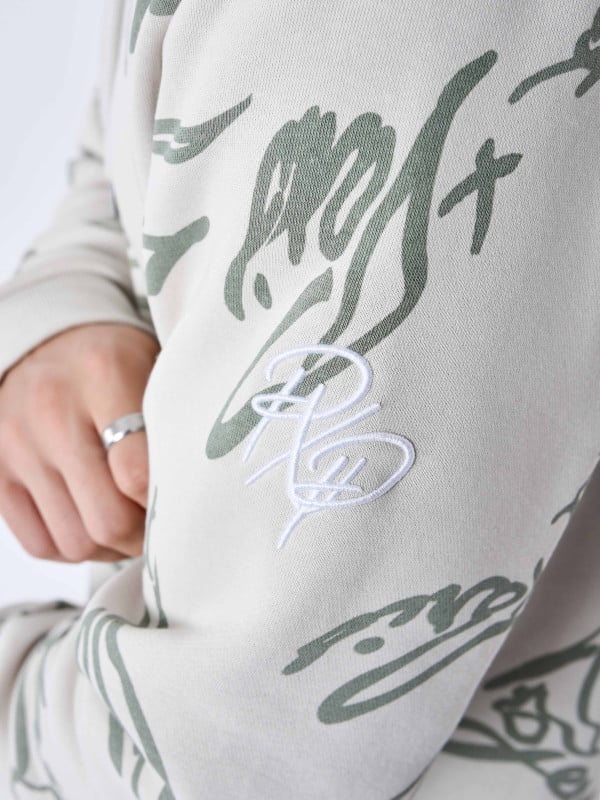 Project X Paris Sweat à Capuche Motif Signature Fluide