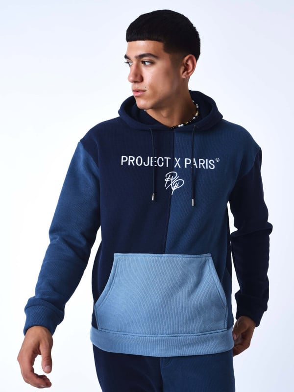 project x paris Sweat à Capuche tricolore en maille
