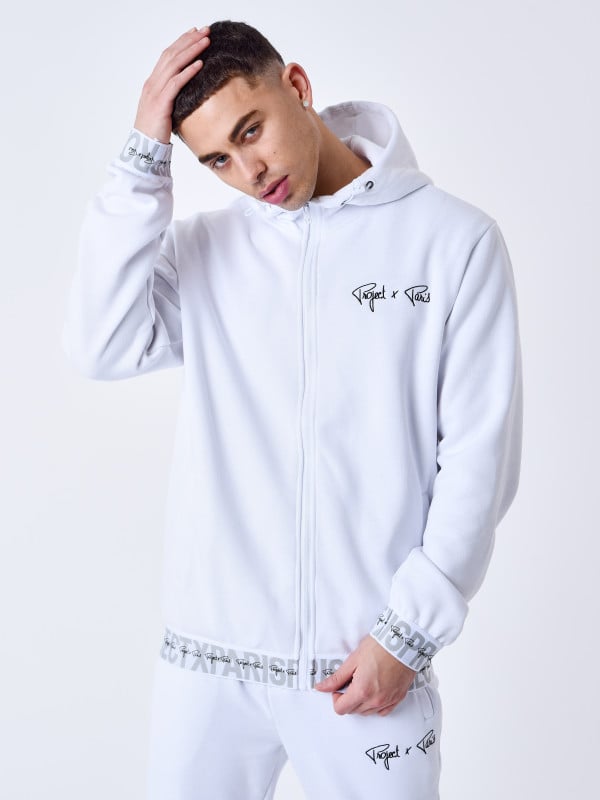 Project X Paris Sweat à Capuche Zippé Bande élastique Logotée