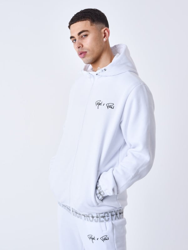 Project X Paris Sweat à Capuche Zippé Bande élastique Logotée