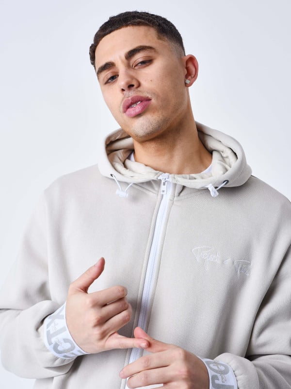 project x paris Sweat à Capuche zippé Bande élastique logotée