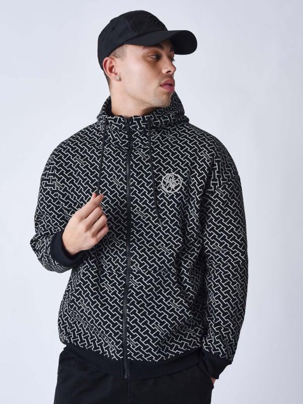 project x paris Sweat à Capuche zippé imprimé monogramme