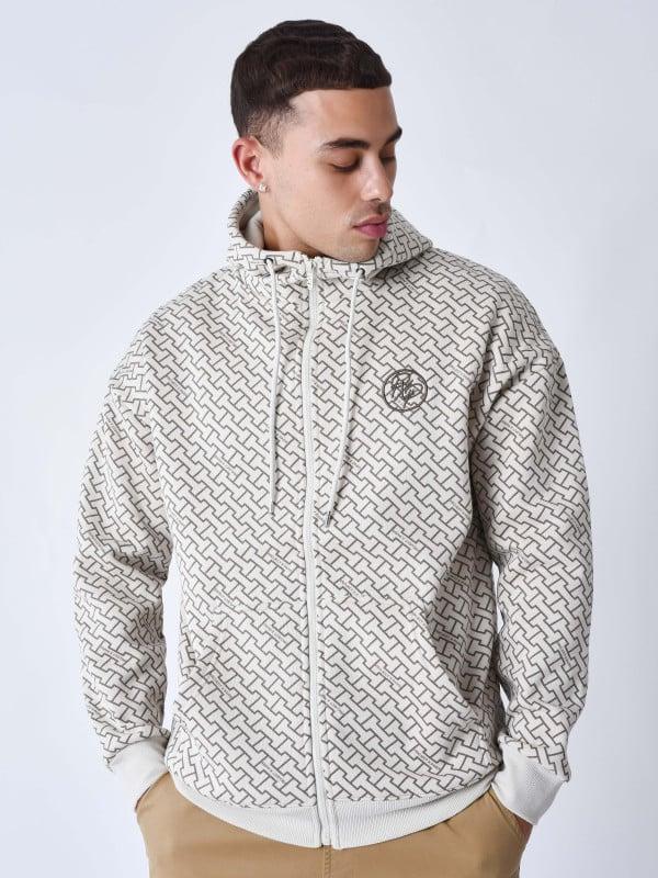 project x paris Sweat à Capuche zippé imprimé monogramme