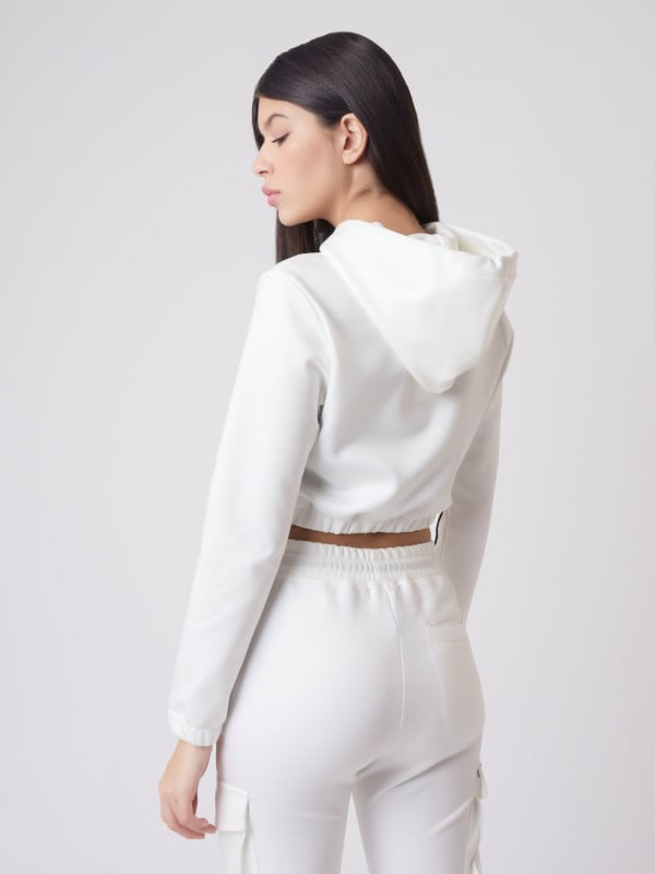 Project X Paris Sweat Capuche Enfilable à Piping Simili Cuir