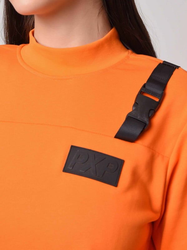 Project X Paris Sweat Col Montant Avec Clips Devant