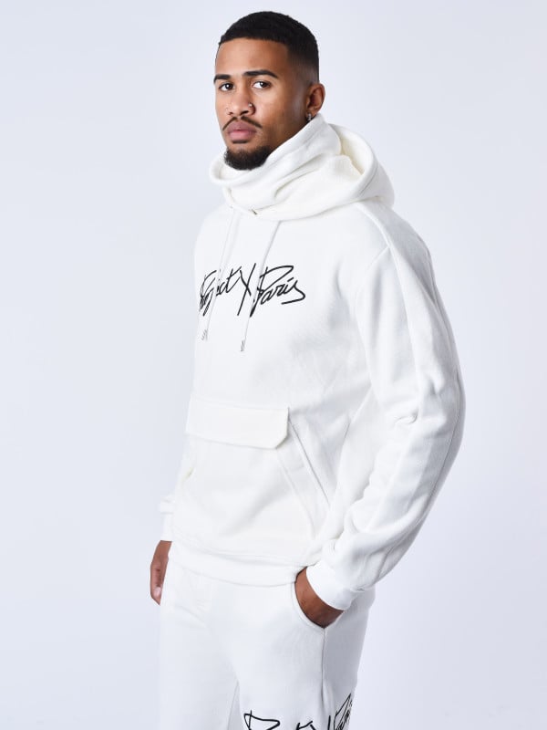 Project X Paris Sweat Col Roulé à Capuche En Maille