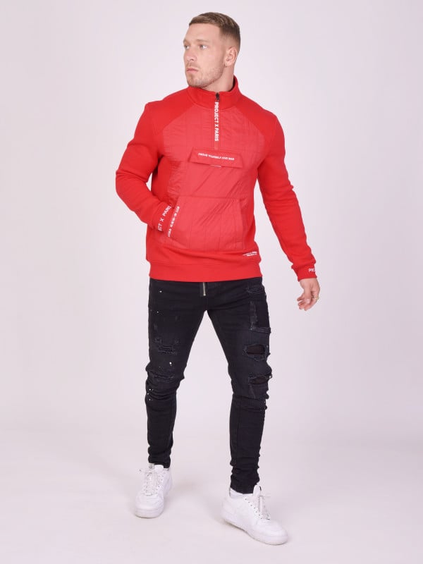 Project X Paris Sweat Enfilable Avec Matelassage Carré Devant