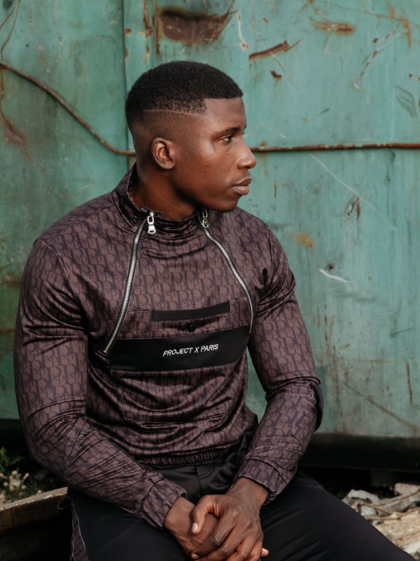 Project X Paris Sweat Style Coupe Vent Motif Monogramme