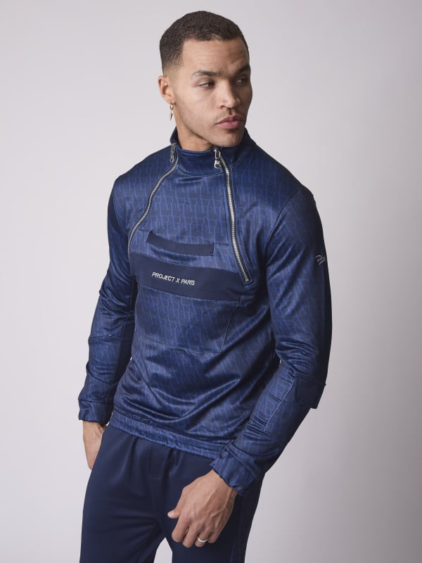 project x paris Sweat style coupe vent motif monogramme