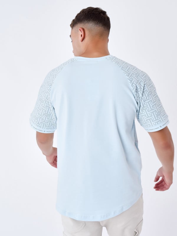 Project X Paris T-shirt à Manches All Over Labyrinthe