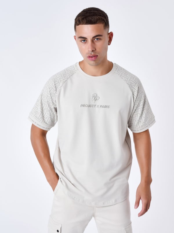 project x paris T-shirt à manches all over labyrinthe