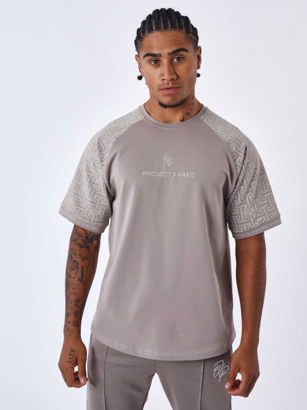 project x paris T-shirt à manches all over labyrinthe
